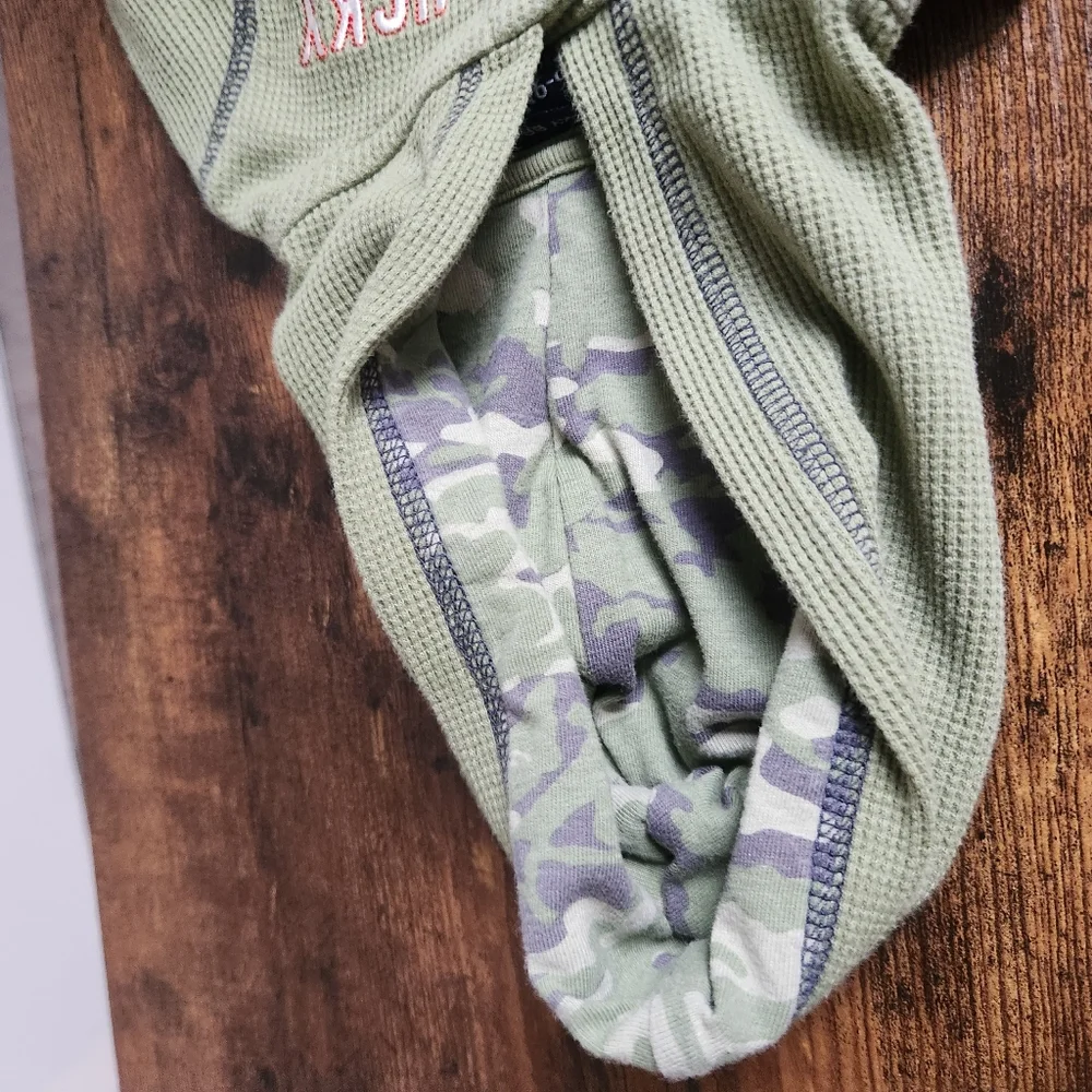 Lucky Brand Hooded Onesie‎ & Pants Outfit 6-9M